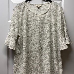 The LOFT ruffle sleeve top.